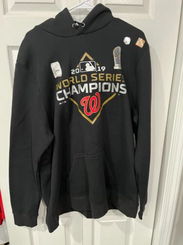 Neu mit Etikett MLB Washington Nationals MLB 2019 World Series Champions schwarzer Hoodie XXL