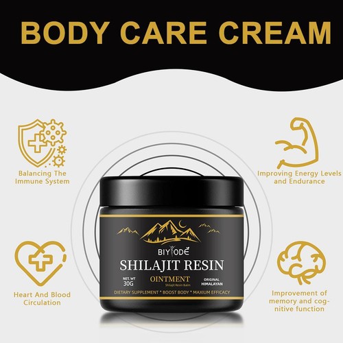 30g Crema Corpo Shilajit Pura 100% Himalayana per Resina Morbida, Biologica 1-3PCS - Foto 15 di 21