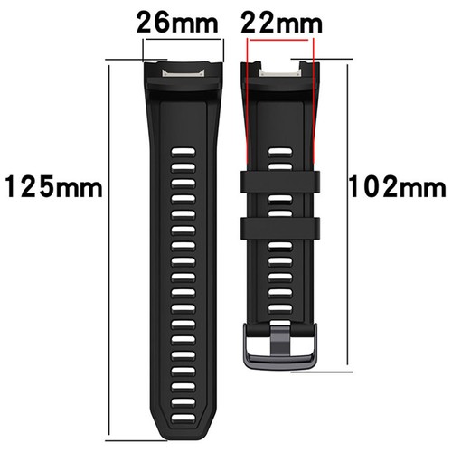 Silicone Watch Band Strap Bracelet Upgrade Accessories for Garmin Instinct 2X - Picture 5 of 22
