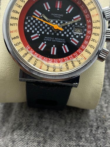 Skin Diver compressor Morteau france Perpetua Calendar 3 Crowns Turning Bezel DD - Picture 18 of 20