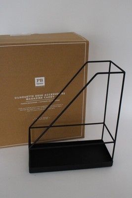Nib Pottery Barn Pb Teen Sihouette Desk Accessory Magazine Caddy