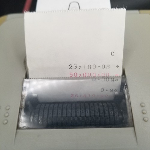 Texas Inst. TI-5660 Superview 12 Digit 2 Color Printing Calculator w/10 Rolls + - Picture 3 of 23