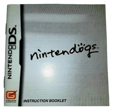 Nintendogs Instruction Booklet.  Nintendo DS Gaming Booklet. 