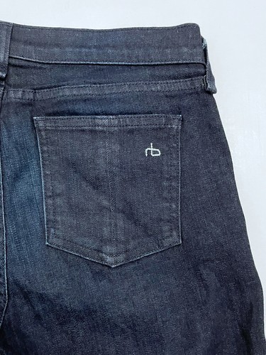 Rag and Bone Womens Jeans 30x32 Skinny Straight Fit Blue Made in USA - Picture 9 of 10