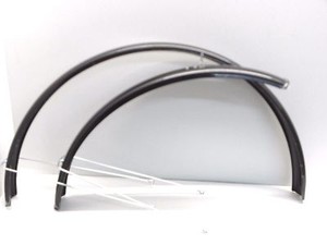 Schutzblech 28 Zoll schwarz lackiert Stahl 55 mm hinten Schutzblech 28 Zoll schwarz lackiert Stahl 55 mm hinten