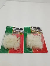 Lites Up Gutter Hooks Christmas String Lights 40 Pack Vintage