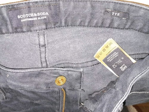 Scotch & Soda Men's Size 31 x 32 'Tye' Dark Blue Stretch Denim Skinny Jeans - Picture 6 of 6