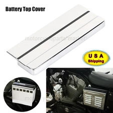 Chrome Battery Top Cover For Harley Sportster 82-96 Super Glide FX Low Rider FXS