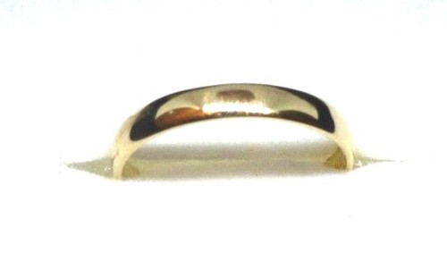 ANILLO DE BANDA AJUSTABLE PEQUEÑA DE ORO AMARILLO DE 10 KT - TALLA 3 1/2 mostrado - envío gratuito - Imagen 6 de 7