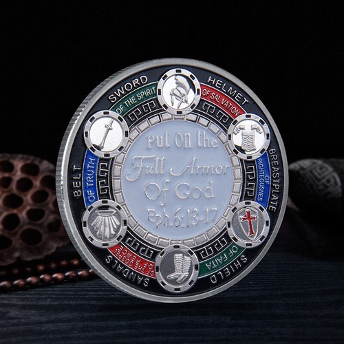 10PCS Souvenirs Put On the Whole Armor Of God Challenge Challenge Coin - Picture 7 of 7
