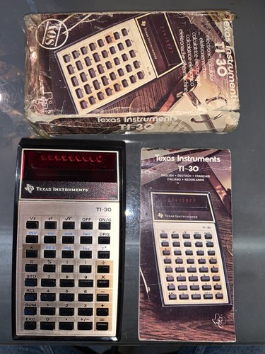 Calculatrice vintage à LED Texas Instruments TI30 - Photo 8/10