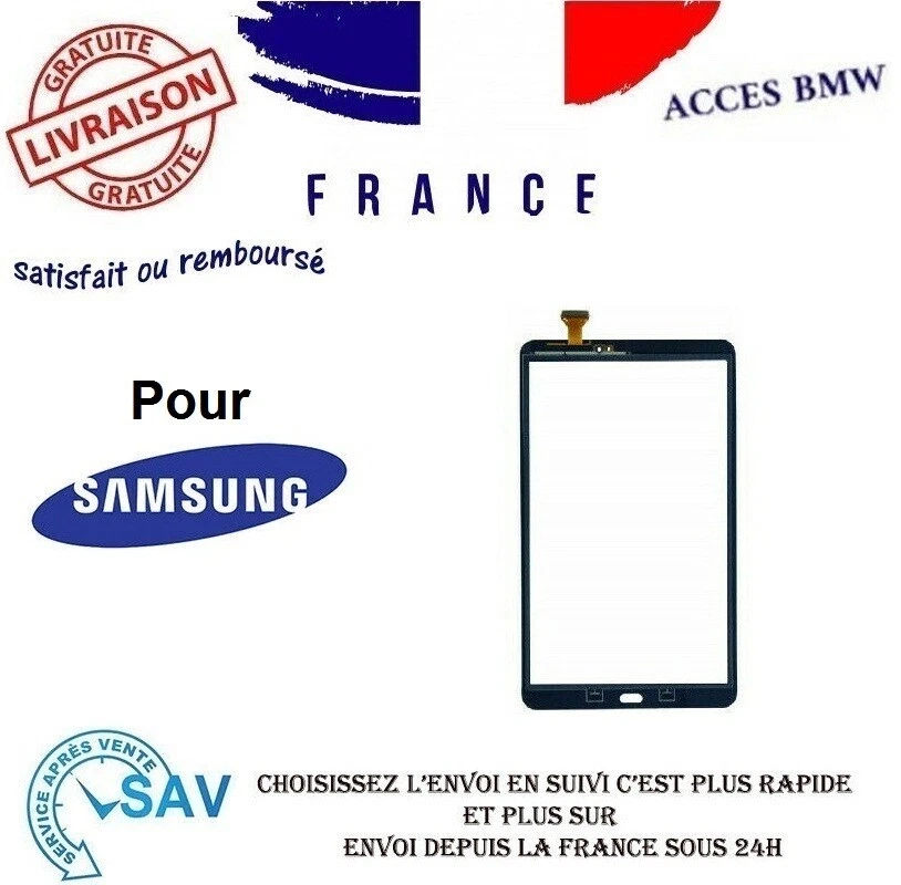 ECRAN VITRE TACTILE SAMSUNG GALAXY TAB A 10.1 SM-T580 T585 NOIR