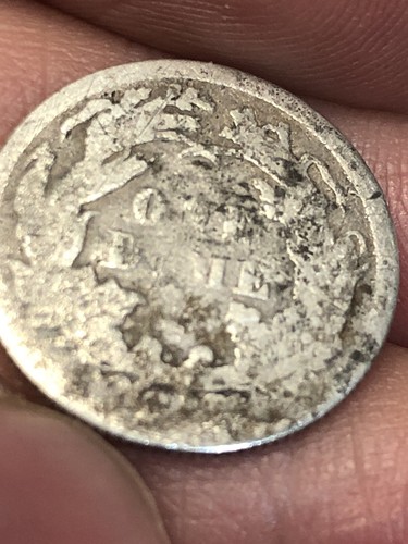 1875 Seated Liberty Dime .900 Silver US Coin - Picture 3 of 5