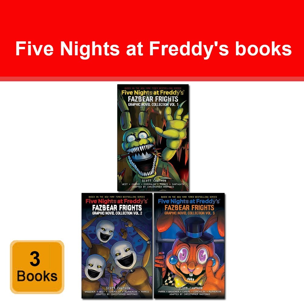 Five Nights at Freddy's Fazbear Frights Graphic Novel Vols. 1-3 Books Collection