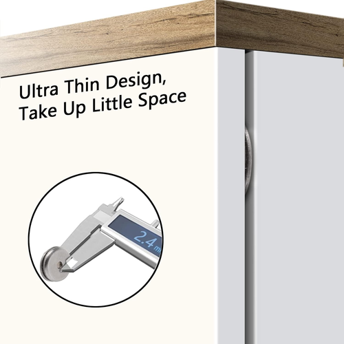 Mousike Magnetic Door Catch Ultra Thin Cabinet Magnets Stainless Steel Drawer Ma - Picture 2 of 12