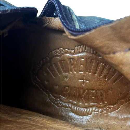 Stivali Fiorentini and Baker Donna 38 Grigio Pelle Oliva Al ginocchio - Necessita di riparazione - Foto 3 di 10