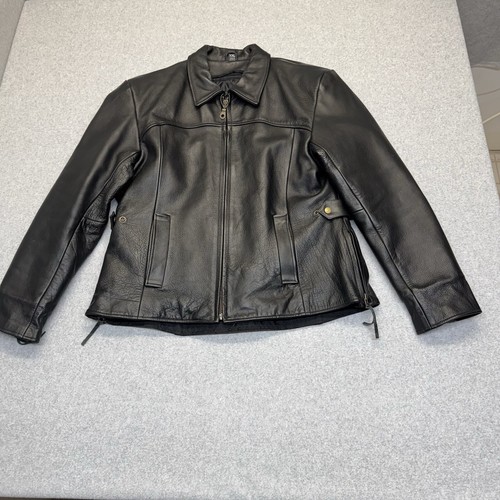 Vintage Himalaya Leder Motorradbekleidung Motorradjacke Damen XXL Größe 14