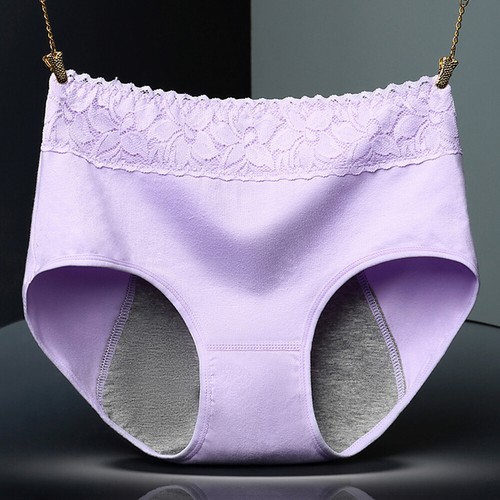 Women Menstrual Briefs Stretch Lace Period Panties Leakproof Knickers Underwear - Picture 18 of 33