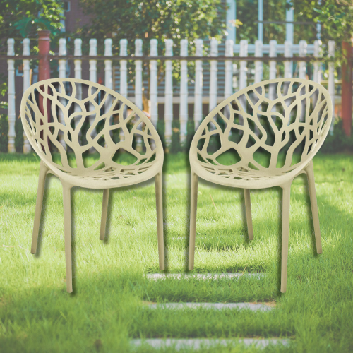 Bistro Nest Chairs Cafe Bar Garden Patio Dining Stackable Style Modern 2 or 4 - Picture 8 of 11