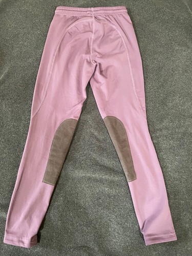 Kerrits Girl's Purple Drawstring Stretch Equestrian Riding Leggings youth medium - Picture 4 of 4