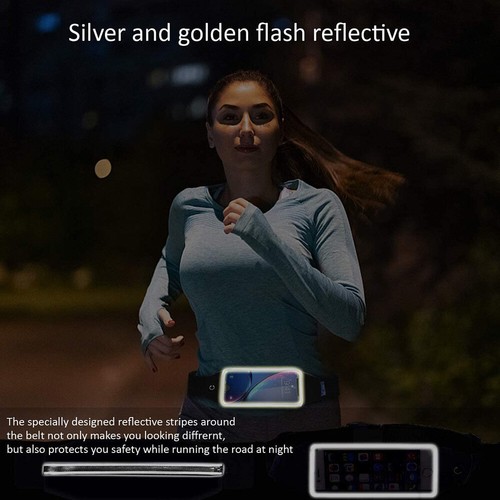 Riñonera impermeable deportiva correr trotar cintura riñonera bolsa para iPhone 14 13 - Imagen 7 de 9