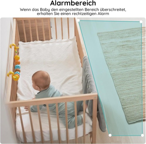 Babyphone mit Kamera und APP 2MP/4,3 Zoll WLAN Video Babyfon IR-Nachtsicht - Bild 9 von 24