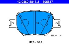 ATE 13.0460-5817.2 BRAKE PAD SET, DISC BRAKE FRONT AXLE FOR TOYOTA