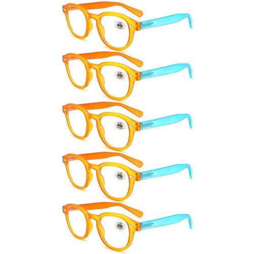 Gafas de lectura de plástico cuadradas gruesas para mujeres Hombres Bisagra de resorte Lectores de color caramelo - Imagen 20 de 25