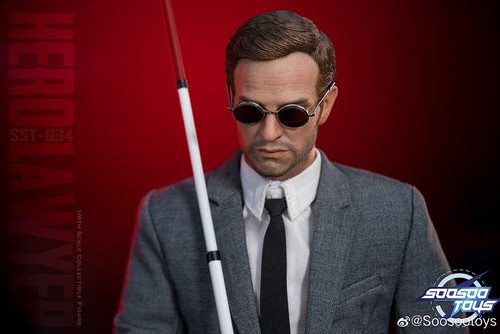 Figura de acción masculina Soosootoys SST-034 Daredevil 2.0 Lawyer Matt Murdock 1/6 12" - Imagen 11 de 14