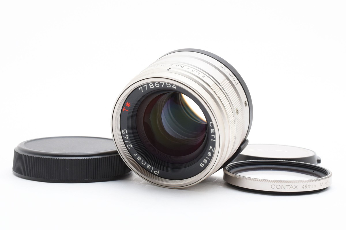 その他 CONTAX CarlZeiss Planar f2 45m T Top MINT in Box] Contax Carl Zeiss Planar T* 45mm f2 Lens