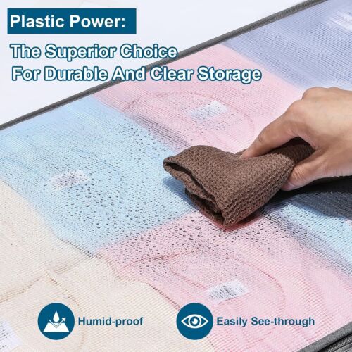 4 Packs Under Bed Storage Containers Bins, Humid-Proof Plastic Underbed Storage - Picture 4 of 7