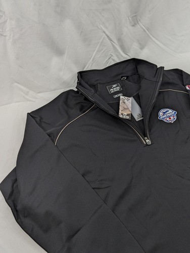 NWT Ahead Golf Black XL Sweater 1/4 Quarter Zip Patriot Golf Day Embroider Logo - Picture 2 of 9