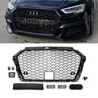 Kühlergrill Wabengrill PDC Schwarz Glanz passt für Audi A3 8V Facelift nicht RS3