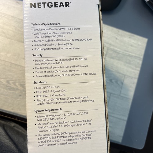 NETGEAR AC1600 Dual Band Gigabit Smart WiFi 5 Router (R6260) - Picture 2 of 5