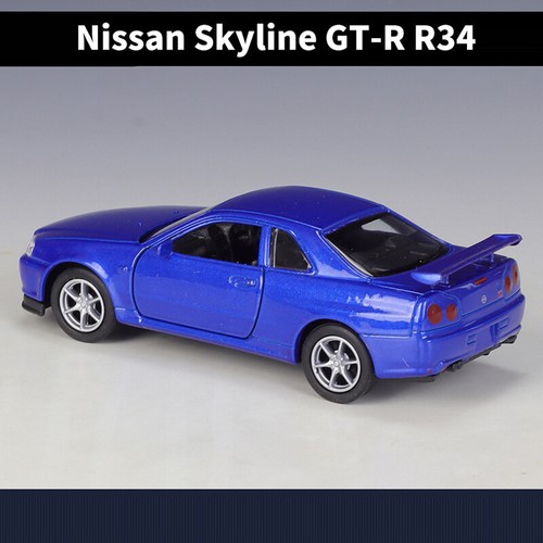 1/36 Nissan Skyline GT-R R34 Model Car Diecast Toy Vehicle Boys Toys Kids Gifts - Picture 5 of 7