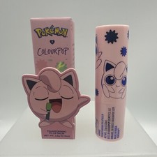 ColourPop X Pokémon Pokemon Jigglypuff Sing pH Lip Balm Pink Sparkle Glitter NIB