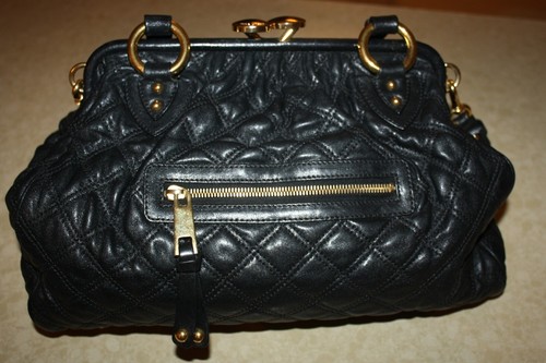 Marc Jacobs Umhängetasche Stam gesteppt Leder, schwarz dick gold Kettenriemen - Bild 3 von 13