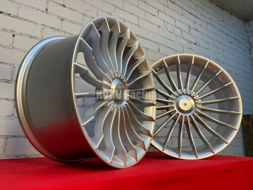4X 19 Zoll Alpina Style 5X120 Silber Alufelgen für BMW E34 E38 E39 E60 E61 - Bild 7 von 24
