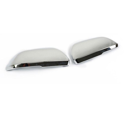 Silver ABS Rear View Mirror Cover Cap Trim 2pcs For Volkswagen Atlas 2018-2024