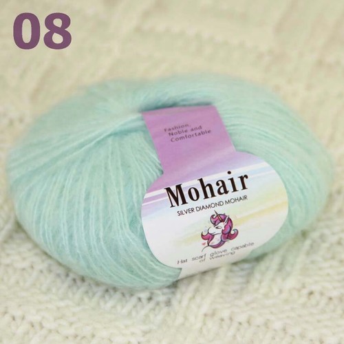 Sale New 8BallsX25g Warm Mohair Sweater Wrap Shawl Hand Knit Crochet Yarn 08 - Picture 4 of 7