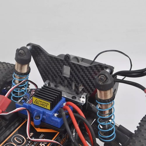 Front Rear Shock Tower Mounts Carbon Fiber For Traxxas 2WD Rustler Bandit VXLqo - Picture 5 of 16