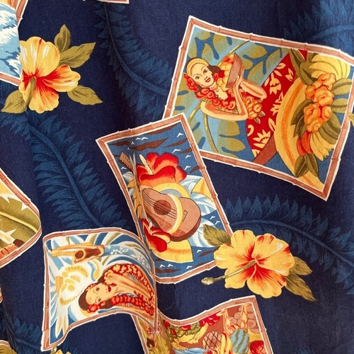 HILO HATTIE Hawaiian Short Sleeve Button Front Shirt Made Hawaii Tropical Tiki - Imagen 9 de 15