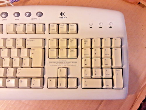 Logitech Y-ST39 Key Internet White PS/2 Keyboard - Picture 3 of 10
