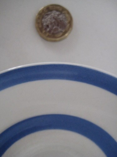 5 x VINTAGE T G GREEN CORNISHWARE CORNISH BLUE STRIPE TEA CUPS AND SAUCERS SET - Picture 9 of 22