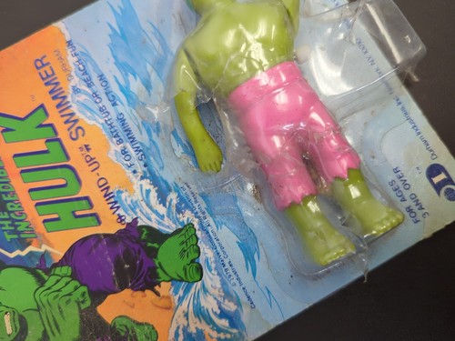 The Incredible Hulk Wind-Up Swimmer 1979 Marvel Durham Hong Kong No. 5712 SEALED - Picture 3 of 5