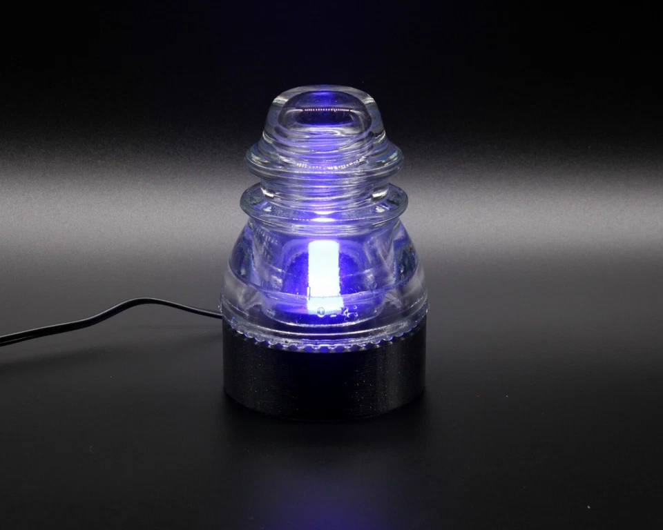 Kit Base Lámpara con LED para Aisladores de Vidrio "Hemingray-40, -42, -45" Foto 4 de 4