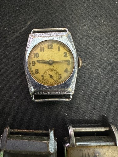 3 x Reloj de pulsera automático rectangular vintage Art Deco, Lavina Davega AS1187 - Imagen 4 de 11