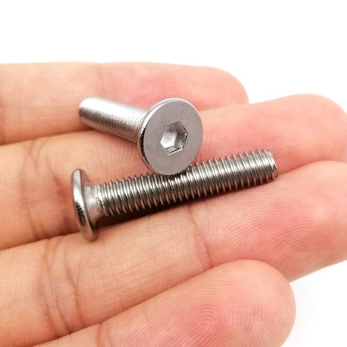 5/50 piezas M1.6-M8 A2 Allen enchufe hexagonal ultra delgado perno de tornillo de cabeza de oblea plana - Imagen 6 de 6