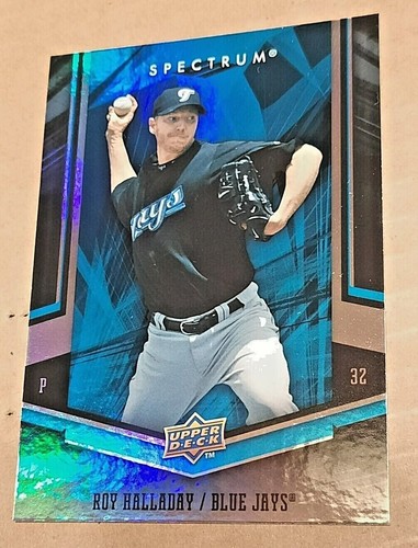 ROY HALLADAY-2008 UPPER DECK SPECTRUM REFRACTOR ⚾️ BASEBALL CARD BLUE JAYS #96 - Picture 2 of 3