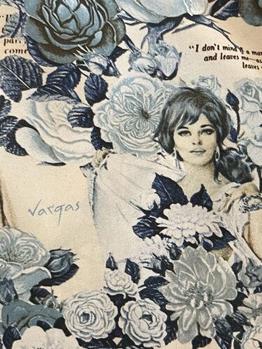 Playboy VARGAS Collage Shirt 70s Men’s Chemise Et Cie Blue Button Up Disco - Picture 19 of 22